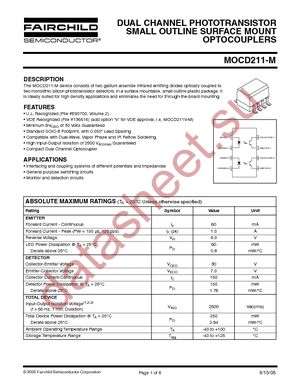 MOCD211VM datasheet  